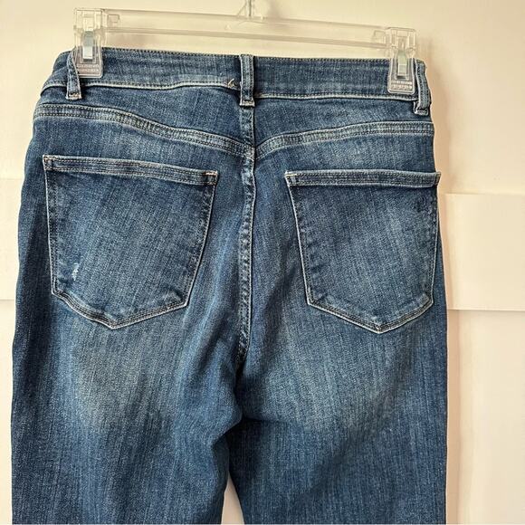 DL1961 Mara Ankle Jeans High Rise Straight Frayed Edge USA Womens 28 Medium Wash - Picture 5 of 14